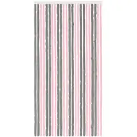 vidaXL Insecten Gordijn Chenille Zilvergrijs en Roze 100 x 200 cm