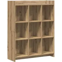 vidaXL Boekenkast 9-laags 87,5 x 30 x 111 cm Bewerkt hout
