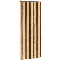 vidaXL Insecten Gordijn Chenille Bruin en Beige 100 x 230 cm 100% PP