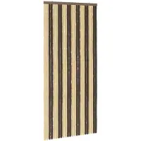 vidaXL Insecten Gordijn Chenille Donkerbruin en Beige 100 x 220 cm