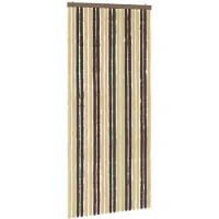 vidaXL Insecten Gordijn Chenille Donkerbruin en Beige 90 x 200 cm