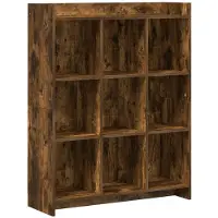 vidaXL Boekenkast Gerookt eiken 87,5 x 30 x 111 cm Bewerkt hout