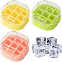 OEM VHV - IJsblokjesvorm - PVC-coating in de vorm van een kat, met 9 vakken - inclusief deksel, gemakkelijk te vullen, morsvrij - geschikt voor whisky, cocktails, ijskoffie en feestjes