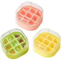 OEM - IJsblokjesvorm - PVC-coating katvorm 9 vakken - met deksel, makkelijk lossen, stapelbaar - voor whisky, cocktails, ijskoffie en feestjes