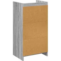 vidaXL Schoenenkast met lade Grijs Sonoma 48 x 36 x 92 cm Bewerkt hout