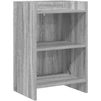 vidaXL Nachttafels Grijs Sonoma 40 x 30 x 60 cm Bewerkt hout