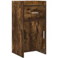 vidaXL Dressoir Gerookt eiken 40 x 36 x 80 cm Bewerkt hout