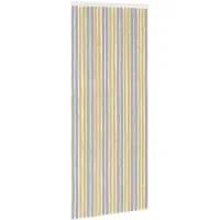 vidaXL Insecten Gordijn Chenille Grijs en Beige 90 x 220 cm 100% PP