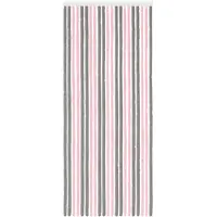 vidaXL Insecten Gordijn Chenille Zilvergrijs en Roze 90 x 220 cm