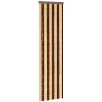 vidaXL Insecten Gordijn Chenille Bruin en Beige 56 x 200 cm 100% PP