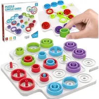 Woopie Iq Logicaspel Strategische hersentraining Boter-kaas-en-eieren 36 stuks.