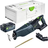 Festool RSC 18 EB-Basic accu-sabelszaag 18 V borstelloos + 1x accu 8,0 Ah + snellader + Systainer