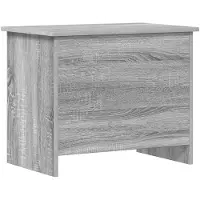 vidaXL Opbergkist met opslag Grijs Sonoma 60 x 40 x 50 cm Bewerkt hout