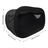 Happiq Opvouwbare Bed Tent – Pop-Up Slaaptent – Ademend – Met Opbergtas – Voor Camping en Outdoor – 190x90x100 cm – Zwart