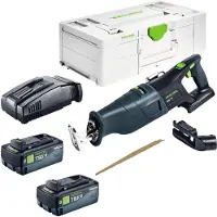 Festool RSC 18 EB-Basic accu-reciprozag 18 V borstelloos + 2x accu 8,0 Ah + snellader + Systainer