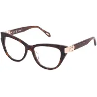 Just cavalli VJC164 53/16/140 Bril Top lichtbruin + glanzend bruin hoorn Acetaat VROUW VJC164