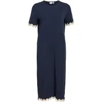 Vila Vicalisa Korte Mouwen Midi Jurk XS EU dames