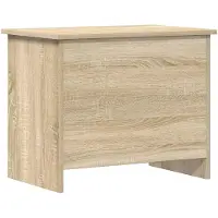 vidaXL Opbergkist met opslag Sonoma Eiken 60 x 40 x 50 cm Bewerkt hout
