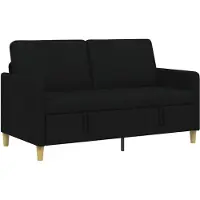 vidaXL Sofa met Opbergruimte Zwart 152 x 78 x 87 cm Polyester