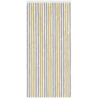 vidaXL Insecten Gordijn Chenille Grijs en Beige 90 x 200 cm 100% PP