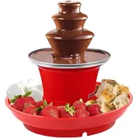 TIM. TIM Chocoladefontein-Chocoladefontein-Chocoladedruppels-Rood-‎23cmx22cmx15cm