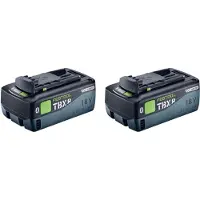 Festool accuset 2x BP 18 TBX 8 ASI Tabless accupack 18 V 8,0 Ah (2x 578746) 8000 mAh Li-ion met laadindicator