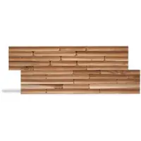 Wallsupply Ultrawood Concave - Teak - Fsc - 55,5x20,5 Cm - 0,1 M²