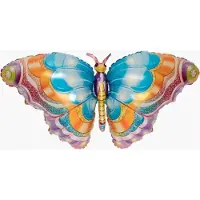 Folat Folieballon vlinder blauw