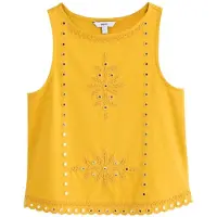 Next - Dames - Top zonder mouwen met spiegelversiering - Geel