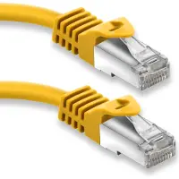 S-Impuls S/FTP CAT7 10 Gigabit netwerkkabel / geel - LSZH - 50 meter
