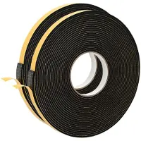 vidaXL Zelfklevende schuimtape 2 st Zwart 10mm x 10m CR Schuim