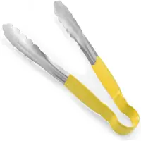 Super Merchant Serveertang – HACCP Norm – 250 mm – Gele Handgreep – Roestvrij Staal