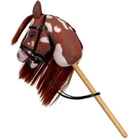 ByAstrup Hobbypaard - Coco - 68 cm - Kastanje/Wit - - OneSize - Speelgoed