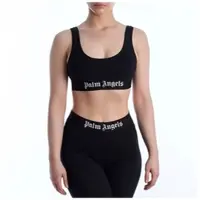 Palm Angels Dames Sporttop met Logo PWVO010C99FAB0011001