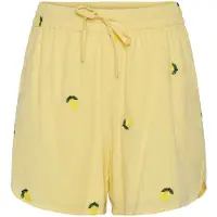Pieces Pcselena Shorts Dames Geel M