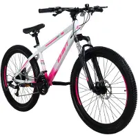 DaviBikes Bonita – Mountainbike – 26 inch – 21 versnellingen – Schijfremmen – Voorvork met vering – Roze/Wit