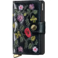 Secrid Miniwallet Premium Stitch Floral black