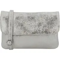 Charm London Schoudertas/Clutch South Hill Metallic Zilver
