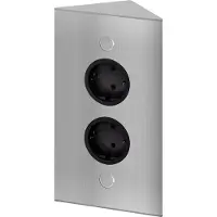 Thebo Hoekstopcontacten 2-voudig RVS VST3007-2 17586/200/2