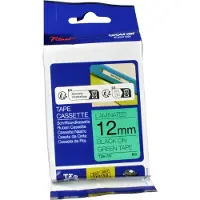 Brother Tape TZe-731 Zwart op groen (12 mm)