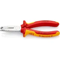Knipex Ontmantelingstang geïsoleerd | Meer-componentengrepen | VDE-getest | Verchroomd | Lengte 165 mm - 13 46 165 SB