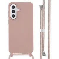 IMoshion Siliconen hoesje met koord voor de Samsung Galaxy A57 (5G) - Sand Pink