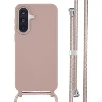 IMoshion Siliconen hoesje met koord voor de Samsung Galaxy A37 (5G) - Sand Pink