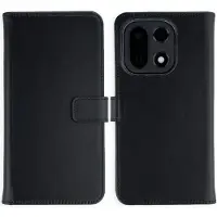 Selencia Echt Leren Bookcase voor de OnePlus 15 - Zwart