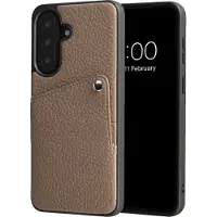 Selencia Riva Backcover met Pashouder voor de Samsung Galaxy A57 (5G) - Mocha Brown