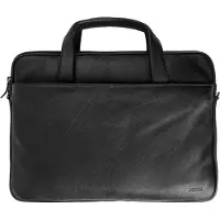 Accezz Leather Laptoptas 16 inch - Zwart