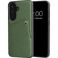Selencia Riva Backcover met Pashouder voor de Samsung Galaxy A37 (5G) - Sage Green