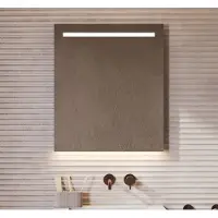 Schaere - Badkamerspiegel - LED Verlichting - Spiegel Verwarming - Sensor - Dimfunctie - 60x70 cm