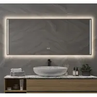Schaere - Badkamerspiegel - LED Verlichting - Spiegel Verwarming - Touch Sensor - Dimfunctie - 140x60 cm
