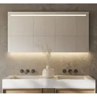 Schaere - Badkamerspiegel - LED Verlichting - Spiegelverwarming - Sensor - Dimfunctie - 140x70 cm